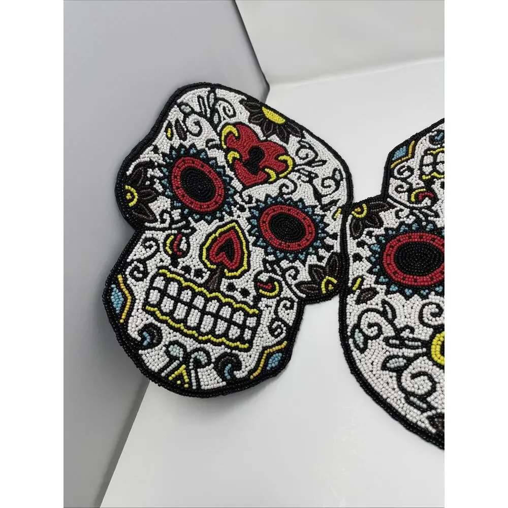 Tribal Design beaded skulls